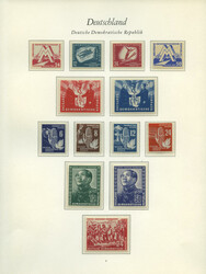 Postfrische Sammlung auf Borek-Falzlosblättern, dabei Nr.242-270, ...